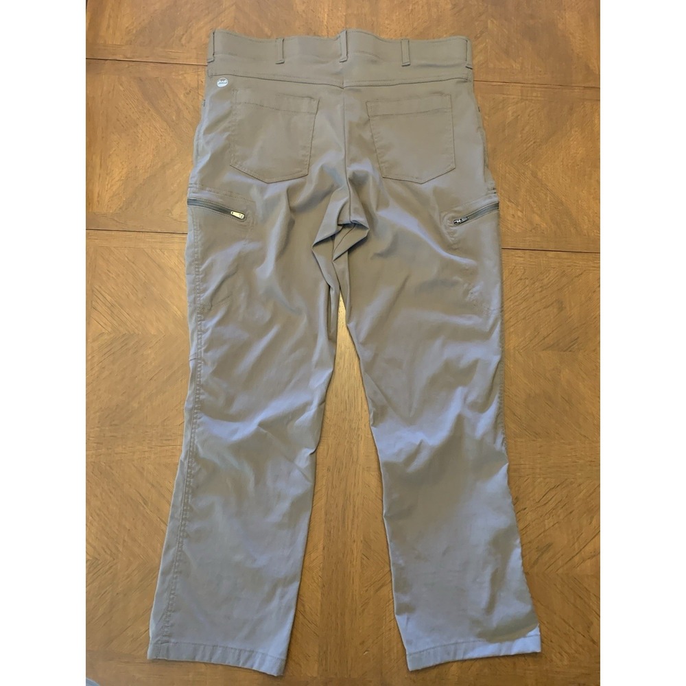 Wrangler Outdoor Summer Hiking Pants 36x29.5 Men's Tan Stretch Cargo Care 307 - Picture 8 of 16